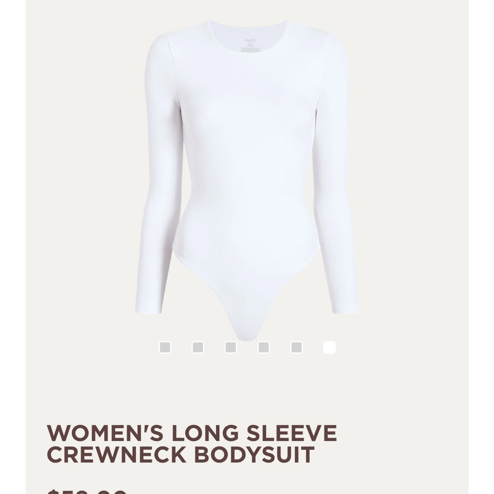 NWT Nuuds crewneck bodysuit